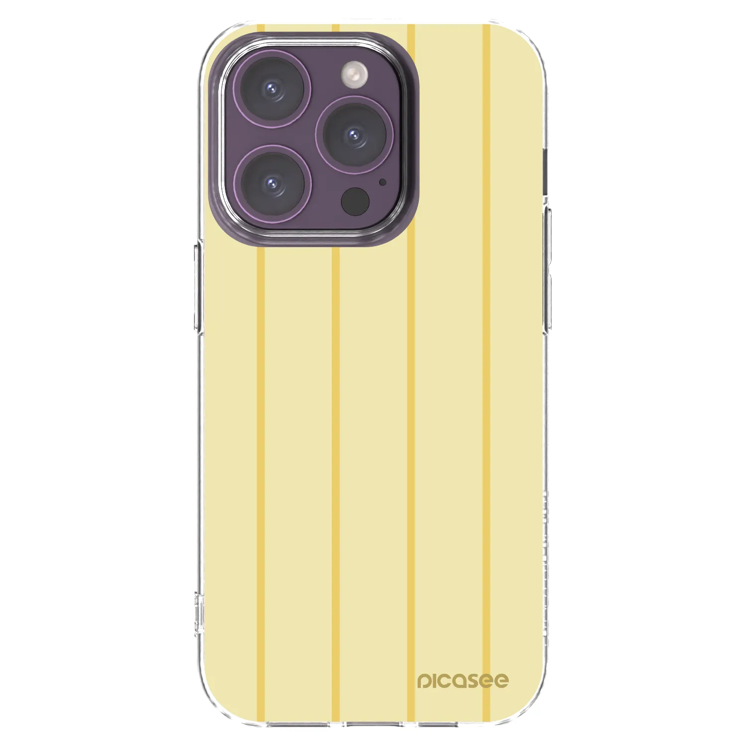 Picasee Apple iPhone 14 Pro Hülle - Transparentes Silikon - Liquid sunshine
