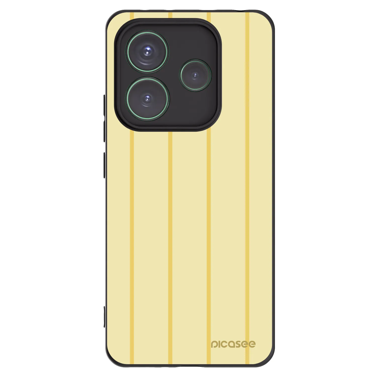 Picasee Xiaomi Redmi Note 14 5G Hülle - Schwarzes Silikon - Liquid sunshine