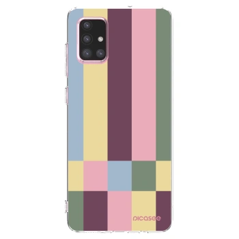 Picasee Samsung Galaxy A71 A715F Hülle - Transparentes Silikon - Lobby tiles