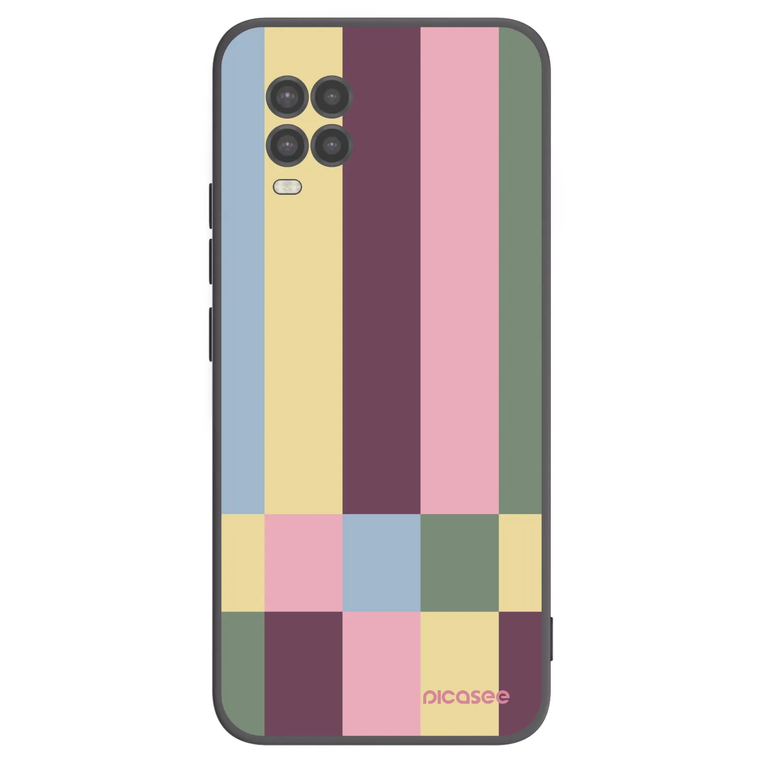 Picasee Xiaomi Mi 10 Lite Hülle - Schwarzes Silikon - Lobby tiles