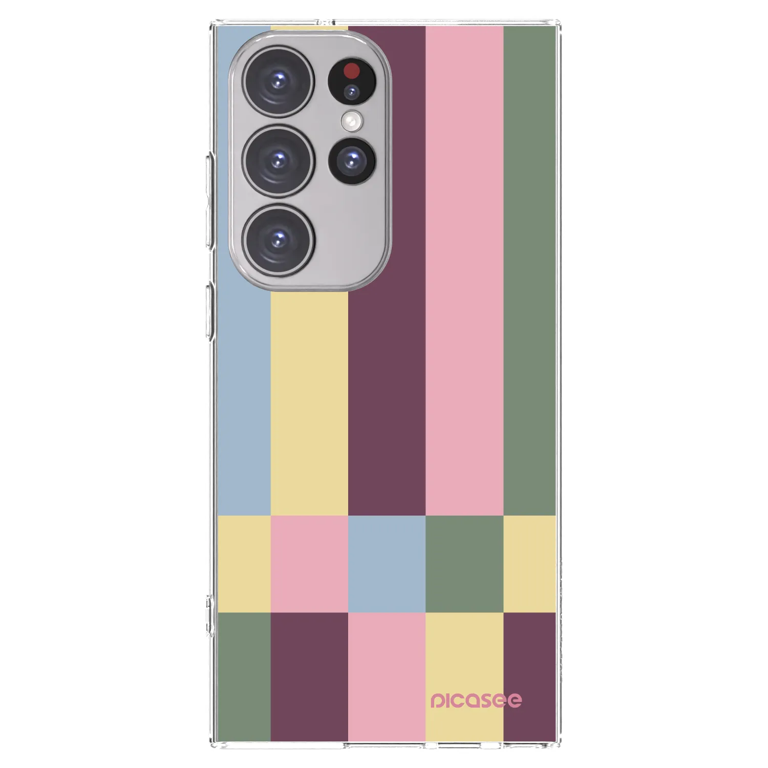 Picasee Samsung Galaxy S23 Ultra 5G Hülle - Transparentes Silikon - Lobby tiles