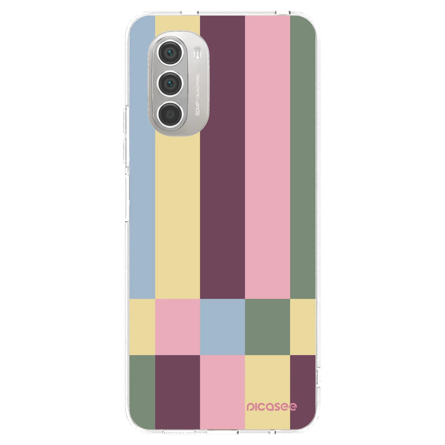 Picasee Motorola Moto G51 Hülle - Transparentes Silikon - Lobby tiles