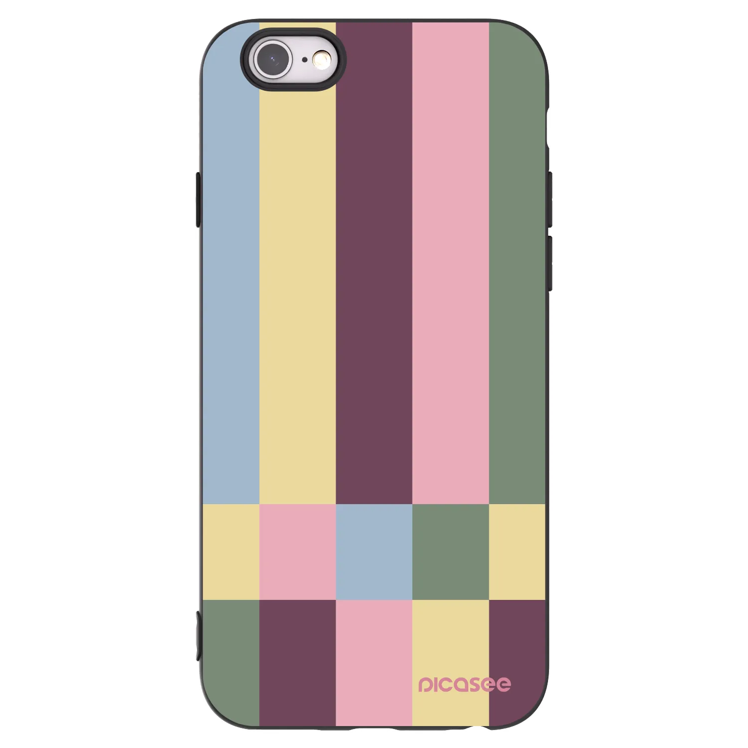 Picasee Apple iPhone 6/6S Hülle - Schwarzes Silikon - Lobby tiles
