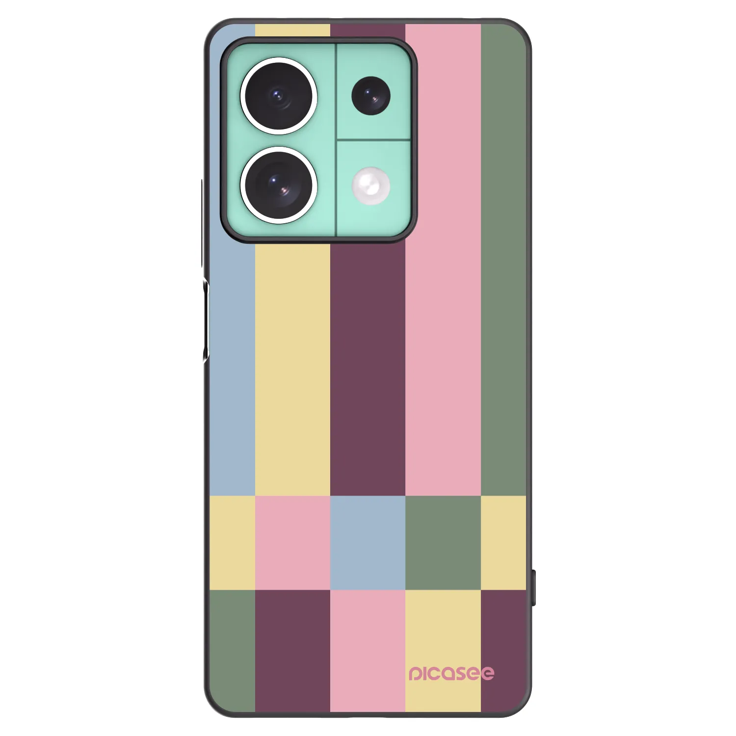 Picasee Xiaomi Redmi Note 13 5G Hülle - Schwarzes Silikon - Lobby tiles