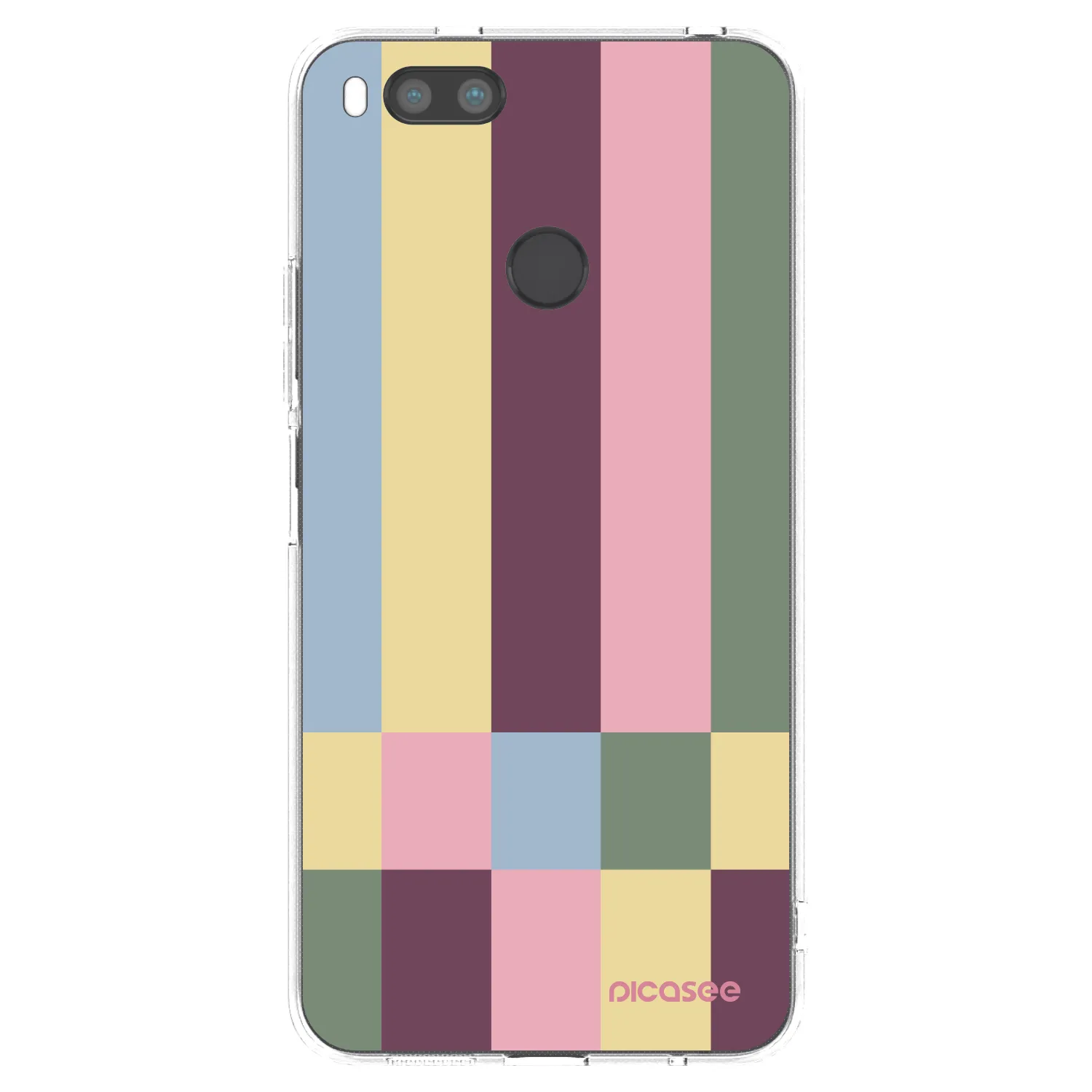 Picasee Xiaomi Mi A1 Global Hülle - Transparentes Silikon - Lobby tiles