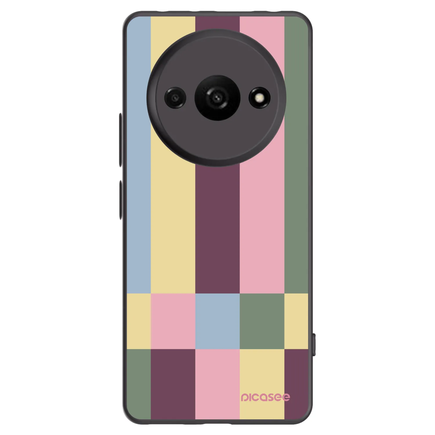 Picasee Xiaomi Redmi A3 Hülle - Schwarzes Silikon - Lobby tiles