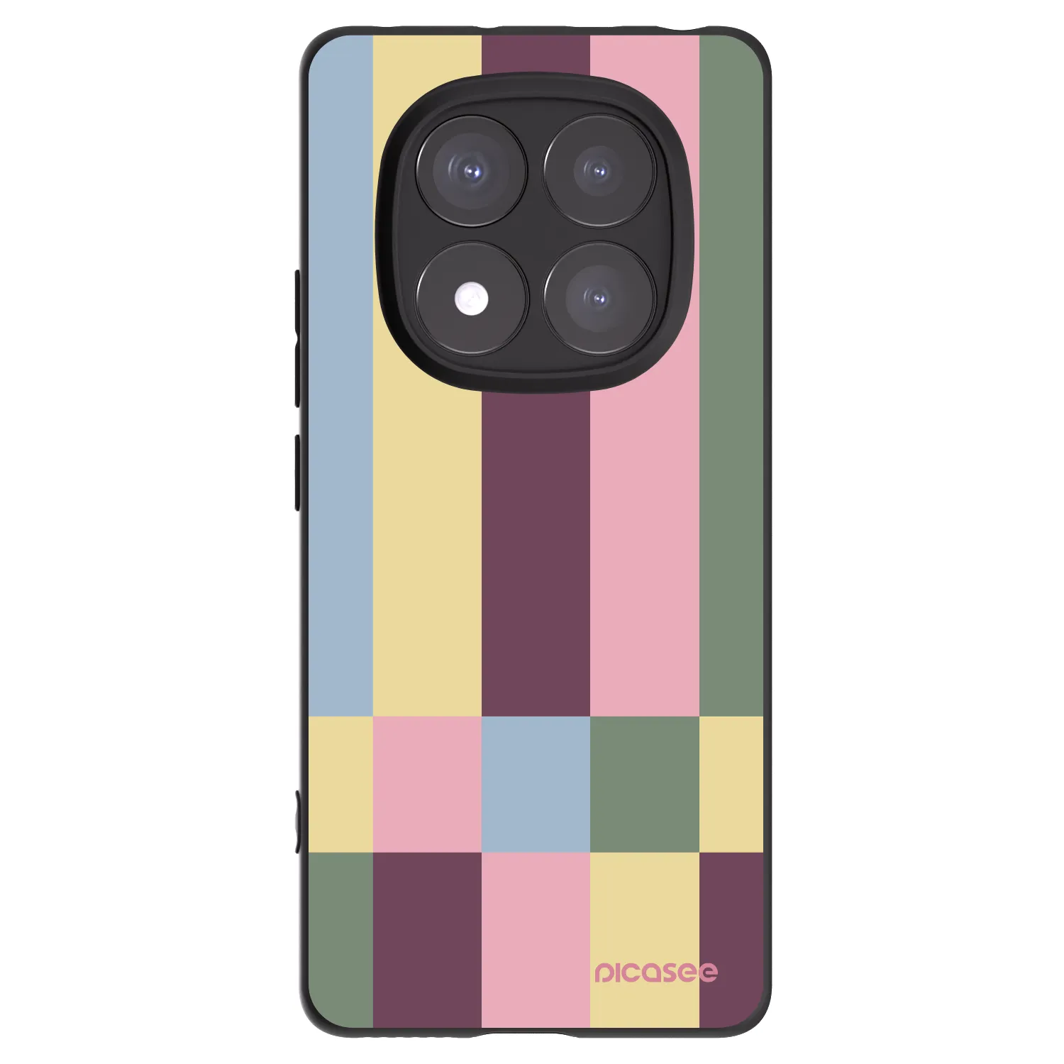Picasee Xiaomi Redmi Note 14 Pro 5G Hülle - Schwarzes Silikon - Lobby tiles