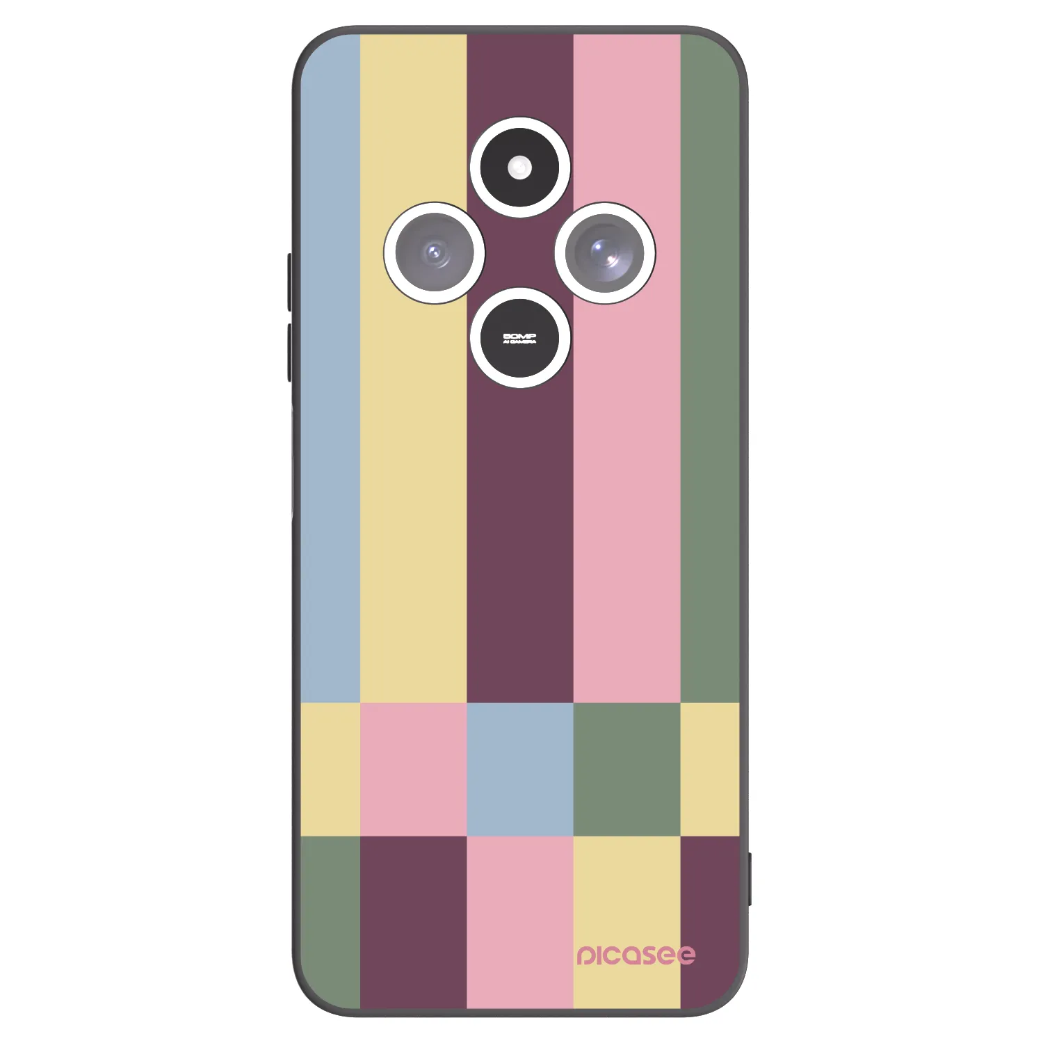 Picasee Xiaomi Redmi 14C Hülle - Schwarzes Silikon - Lobby tiles
