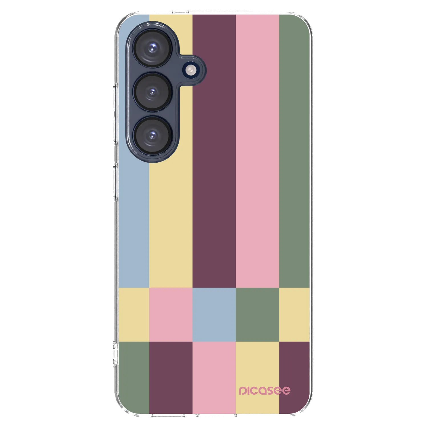 Picasee Samsung Galaxy S25 5G Hülle - Transparentes Silikon - Lobby tiles