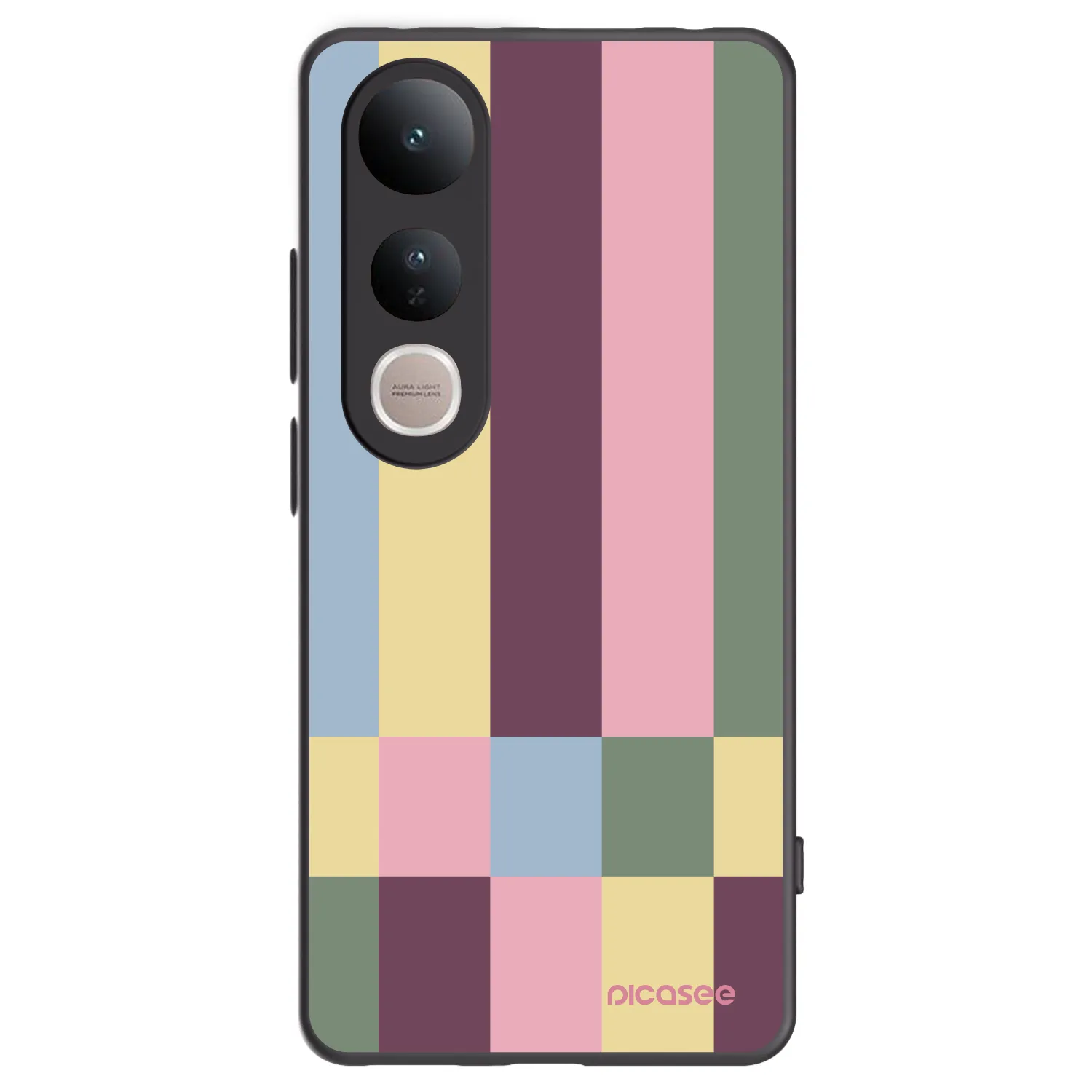 Picasee Vivo V50 Lite 5G Hülle - Schwarzes Silikon - Lobby tiles