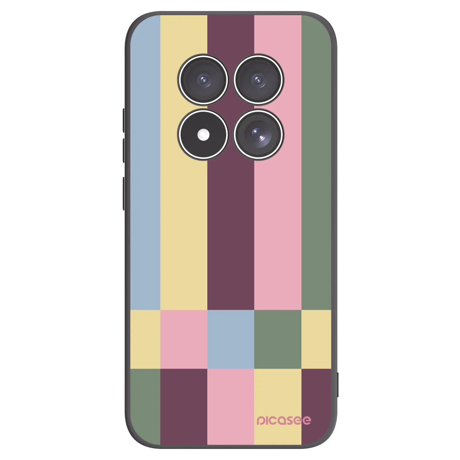 Picasee Xiaomi Redmi Note 15 Pro 4G Hülle - Schwarzes Silikon - Lobby tiles