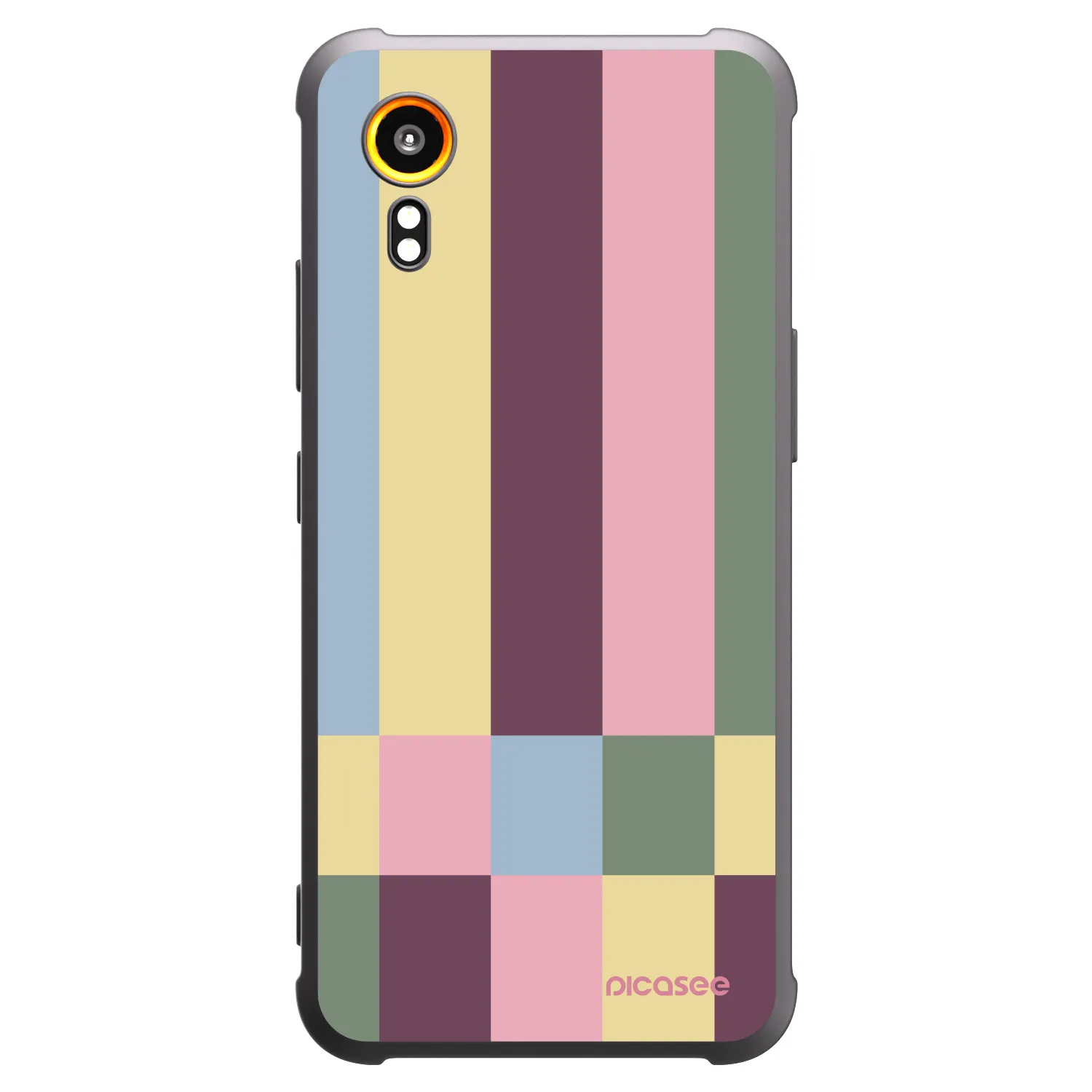 Picasee Samsung Galaxy XCover 7 Hülle - Schwarzes Silikon - Lobby tiles
