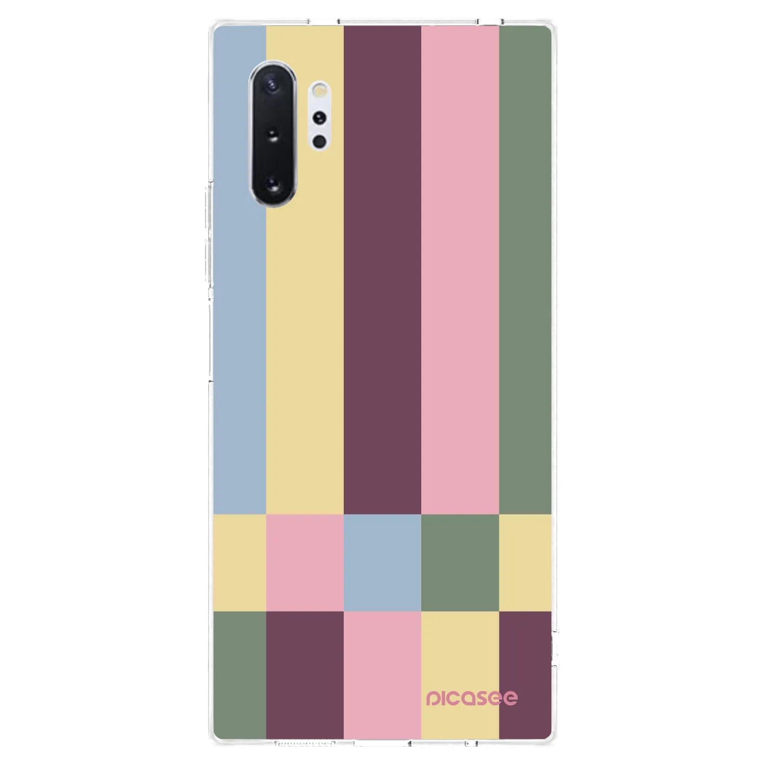 Picasee Samsung Galaxy Note 10+ N975F Hülle - Transparentes Silikon - Lobby tiles