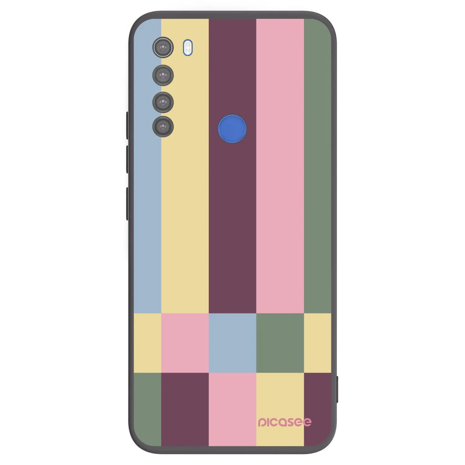 Picasee Xiaomi Redmi Note 8T Hülle - Schwarzes Silikon - Lobby tiles