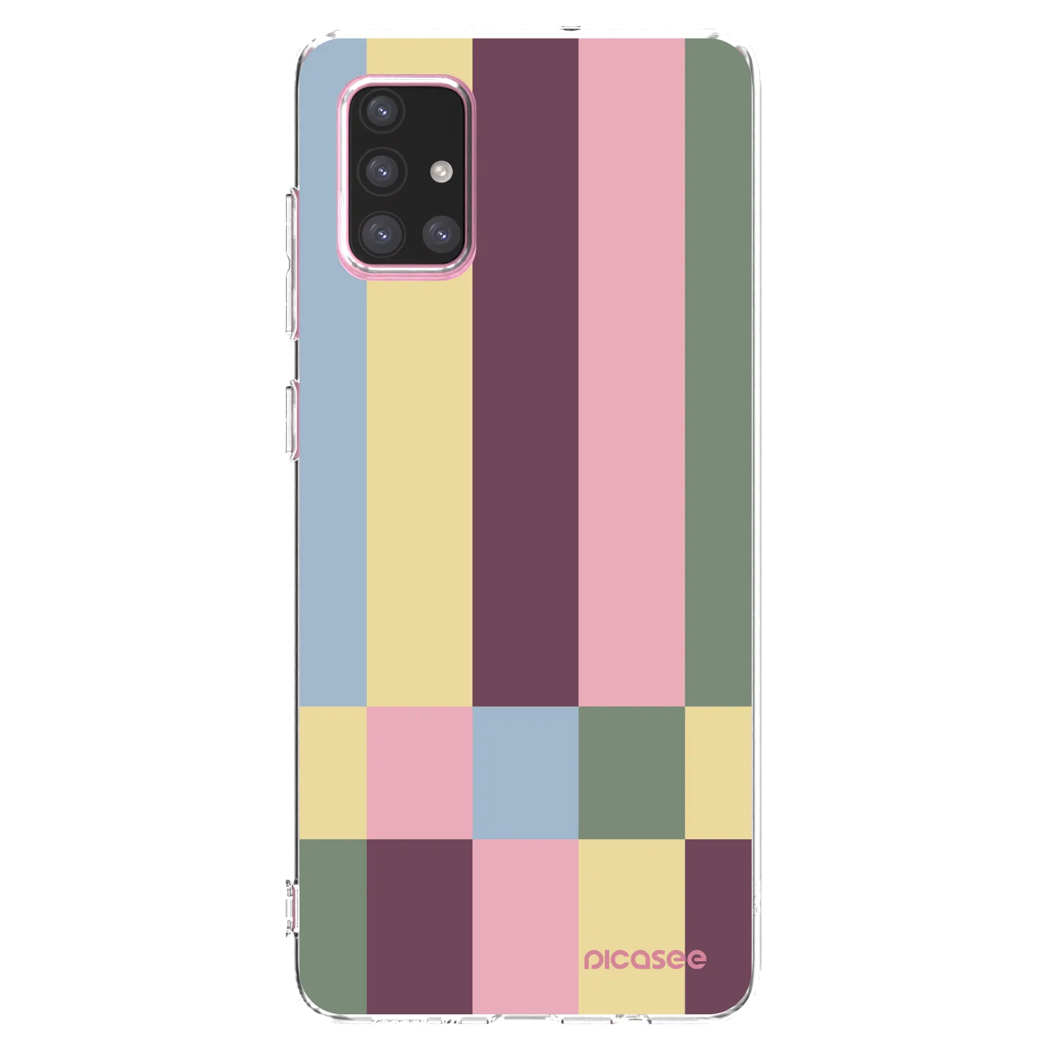 Picasee Samsung Galaxy A71 A715F Hülle - Transparentes Silikon - Lobby tiles