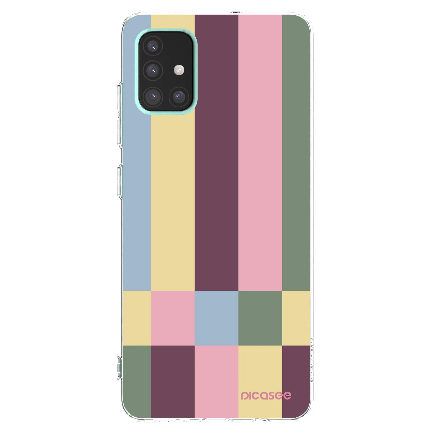 Picasee Samsung Galaxy A51 A515F Hülle - Transparentes Silikon - Lobby tiles