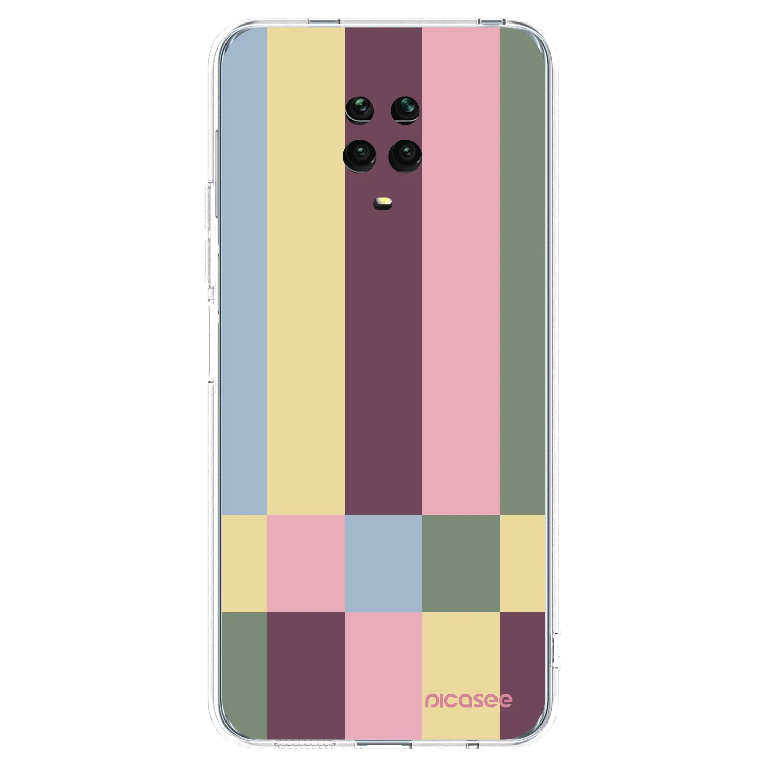 Picasee Xiaomi Redmi Note 9 Pro Hülle - Transparentes Silikon - Lobby tiles