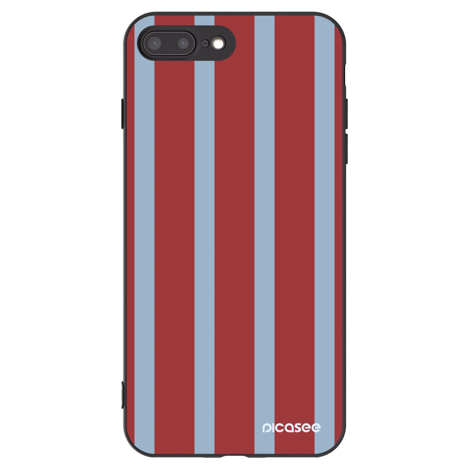Picasee Apple iPhone 8 Plus Hülle - Schwarzes Silikon - Lounge pass