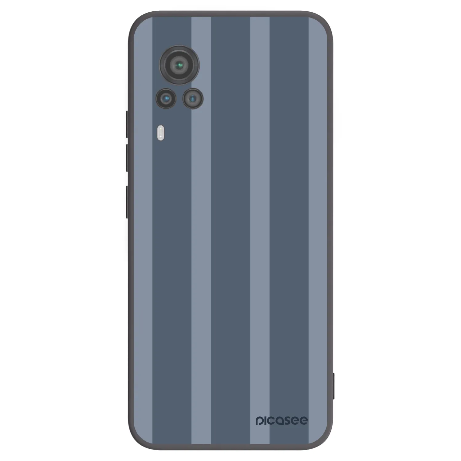 Picasee Vivo X60 Pro 5G Hülle - Schwarzes Silikon - Midnight lounge