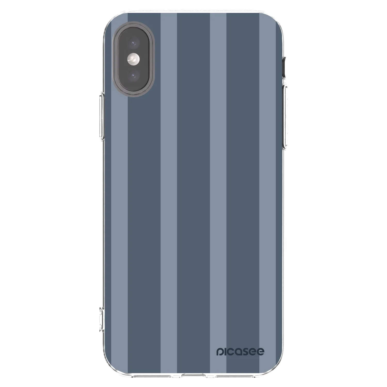 Picasee Apple iPhone X/XS Hülle - Transparentes Silikon - Midnight lounge