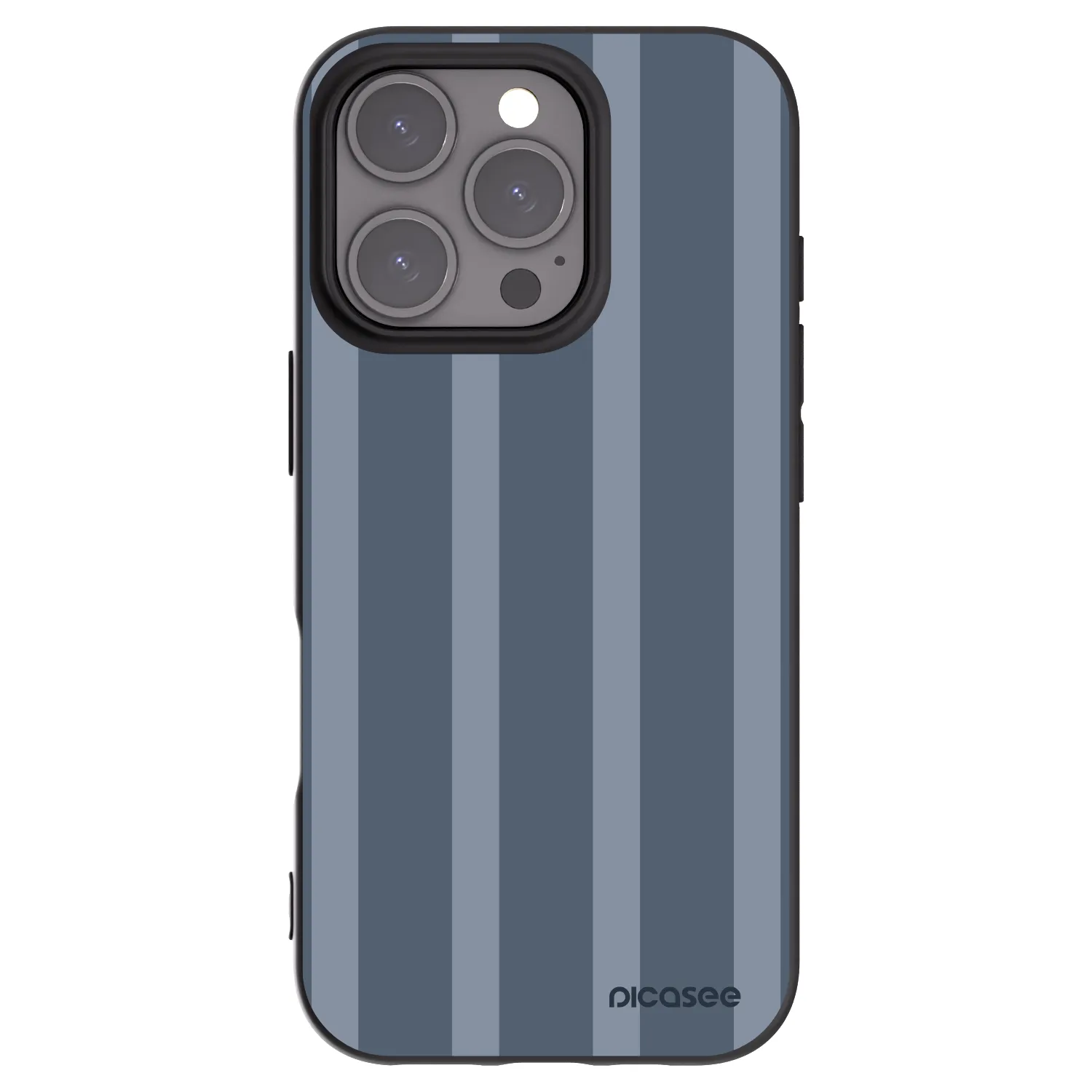 Picasee Apple iPhone 16 Pro Hülle - Schwarzes Silikon - Midnight lounge