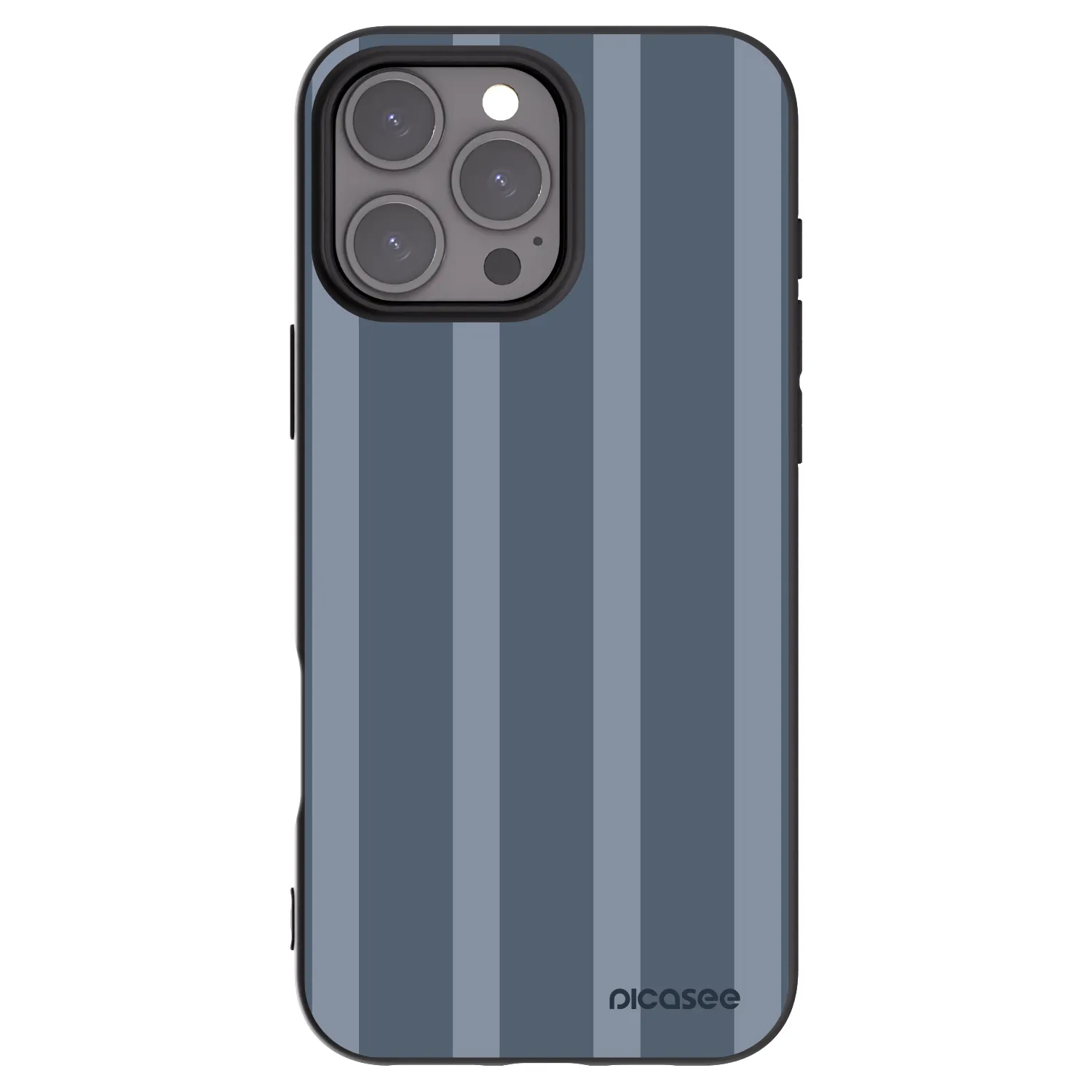 Picasee Apple iPhone 16 Pro Max Hülle - Schwarzes Silikon - Midnight lounge