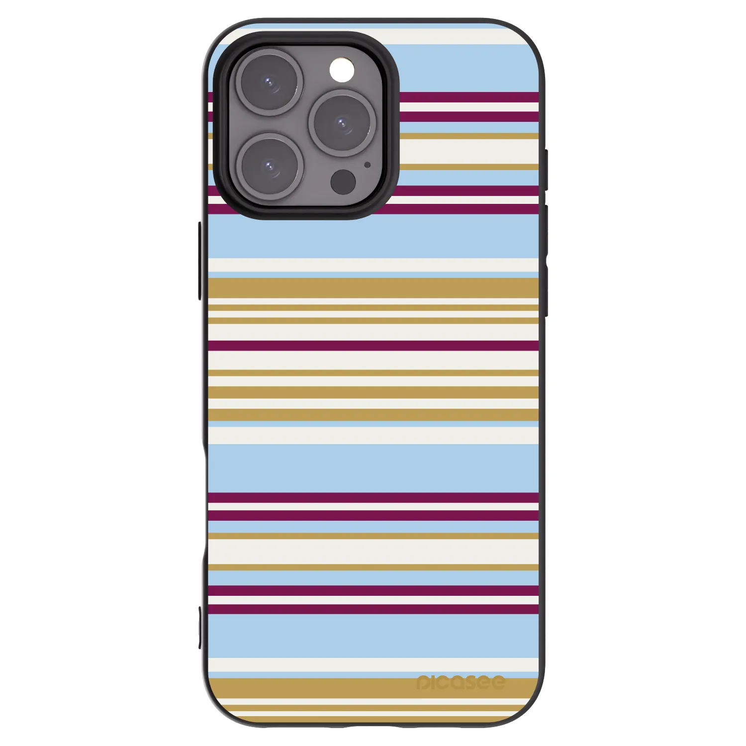 Picasee Apple iPhone 16 Pro Max Hülle - Schwarzes Silikon - Souvenir