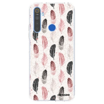Picasee Realme 5 Hülle - Transparentes Silikon - Feder 2