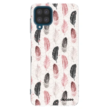 Picasee Samsung Galaxy A12 A125F Hülle - Transparentes Silikon - Feder 2