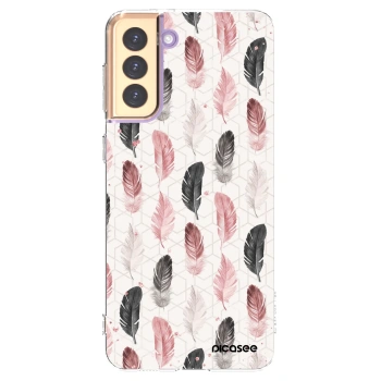 Picasee Samsung Galaxy S21+ 5G G996F Hülle - Transparentes Silikon - Feder 2
