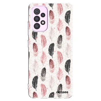 Picasee Samsung Galaxy A32 5G A326B Hülle - Transparentes Silikon - Feder 2