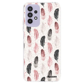 Picasee Samsung Galaxy A32 4G SM-A325F Hülle - Transparentes Silikon - Feder 2