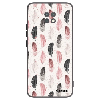 Picasee Xiaomi Redmi Note 9T Hülle - Schwarzes Silikon - Feder 2