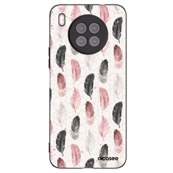 Picasee Huawei Nova 8i Hülle - Schwarzes Silikon - Feder 2