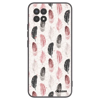 Picasee Realme 8i Hülle - Schwarzes Silikon - Feder 2