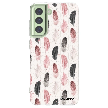 Picasee Samsung Galaxy S21 FE 5G Hülle - Transparentes Silikon - Feder 2