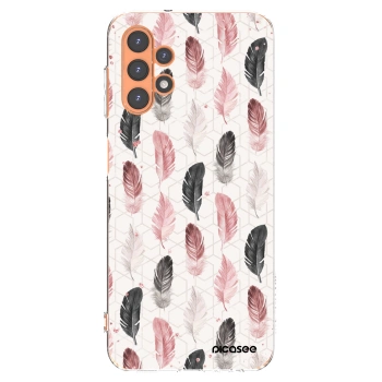 Picasee Samsung Galaxy A13 4G A135 Hülle - Transparentes Silikon - Feder 2