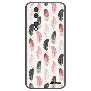 Picasee Honor 70 Hülle - Schwarzes Silikon - Feder 2