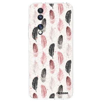 Picasee Honor 70 Hülle - Transparentes Silikon - Feder 2