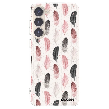 Picasee Samsung Galaxy S23+ 5G Hülle - Transparentes Silikon - Feder 2