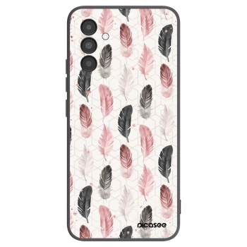 Picasee Samsung Galaxy A04s A047F Hülle - Schwarzes Silikon - Feder 2