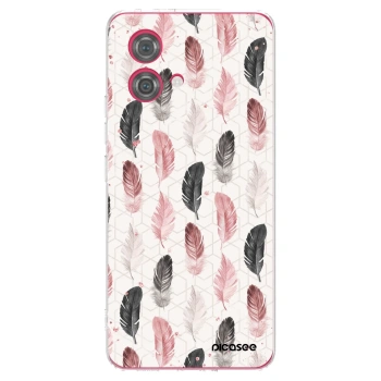 Picasee Motorola Moto G84 5G Hülle - Transparentes Silikon - Feder 2