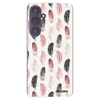 Picasee Samsung Galaxy S24+ S926B 5G Hülle - Transparentes Silikon - Feder 2