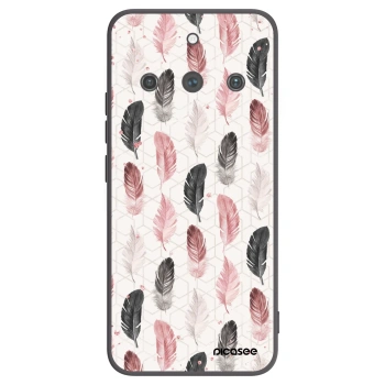 Picasee Realme 11 Pro+ Hülle - Schwarzes Silikon - Feder 2