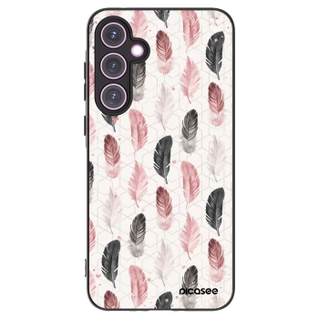 Picasee Samsung Galaxy A35 5G A356B Hülle - Schwarzes Silikon - Feder 2