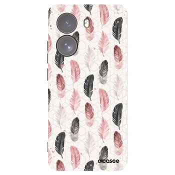 Picasee Xiaomi Poco X7 Hülle - Schwarzes Silikon - Feder 2