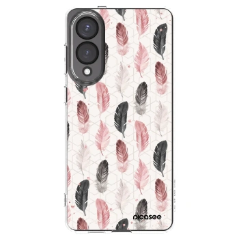 Picasee Samsung Galaxy S25 Edge 5G Hülle - Transparentes Silikon - Feder 2