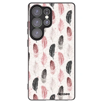 Picasee Samsung Galaxy S25 Ultra 5G Hülle - Schwarzes Silikon - Feder 2