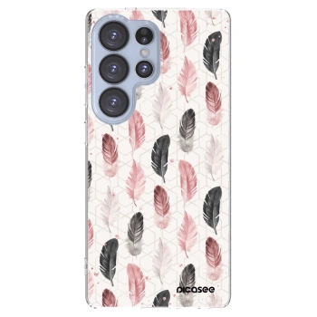 Picasee Samsung Galaxy S25 Ultra 5G Hülle - Transparentes Silikon - Feder 2