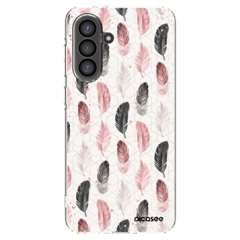 Picasee Samsung Galaxy A56 5G A566B Hülle - Transparentes Silikon - Feder 2